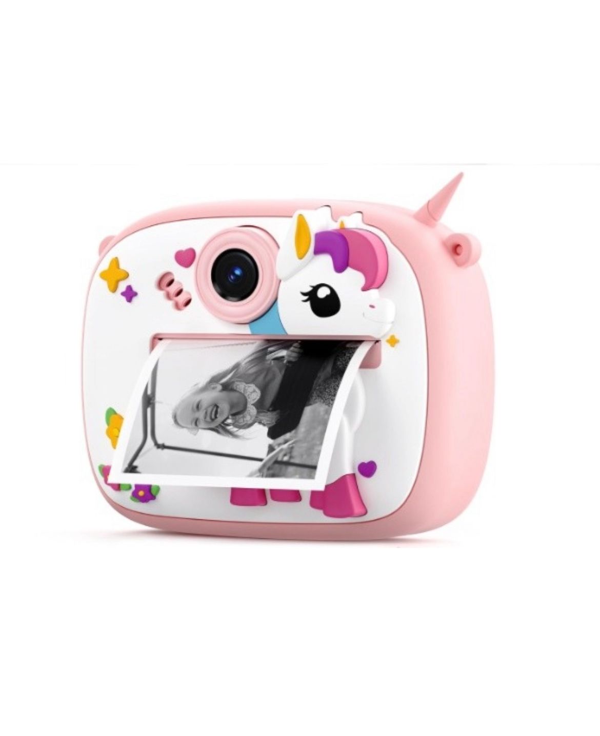 Cámara Fotográfica Infantil Unicornio Instantánea | Cámara Digital para Niños con Impresión Térmica, Juegos y Video