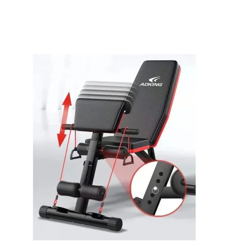 Banco Multifuncional Plegable de Entrenamiento 8 en 1 | Banco de Pesas Ajustable con Respaldo y Predicador – Gimnasio en Casa Reforzado