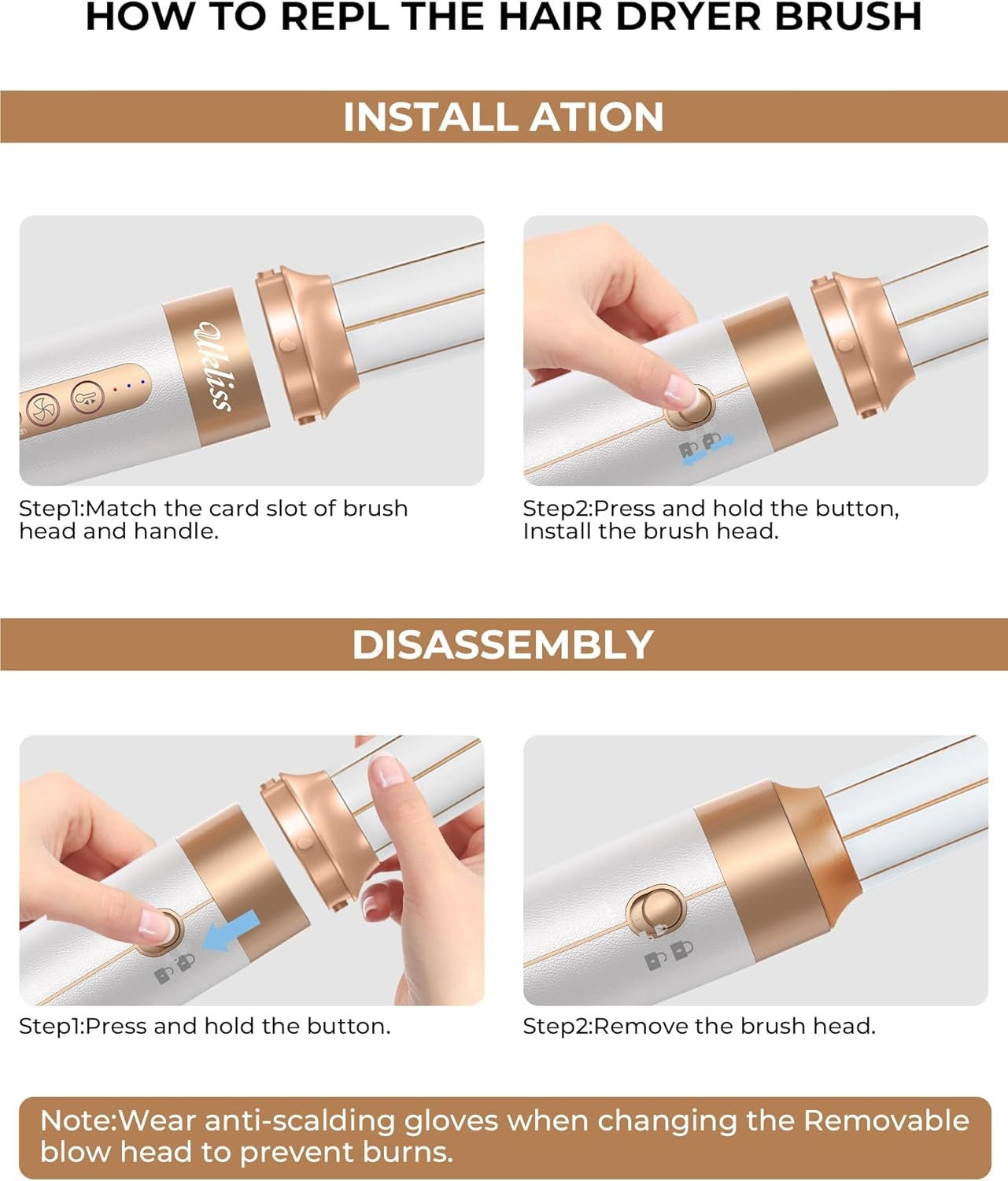 Secador y Moldeador de Cabello 7 en 1 – Secador, Alisador, Rizador y Cepillo con Tecnología Iónica y Accesorios Intercambiables