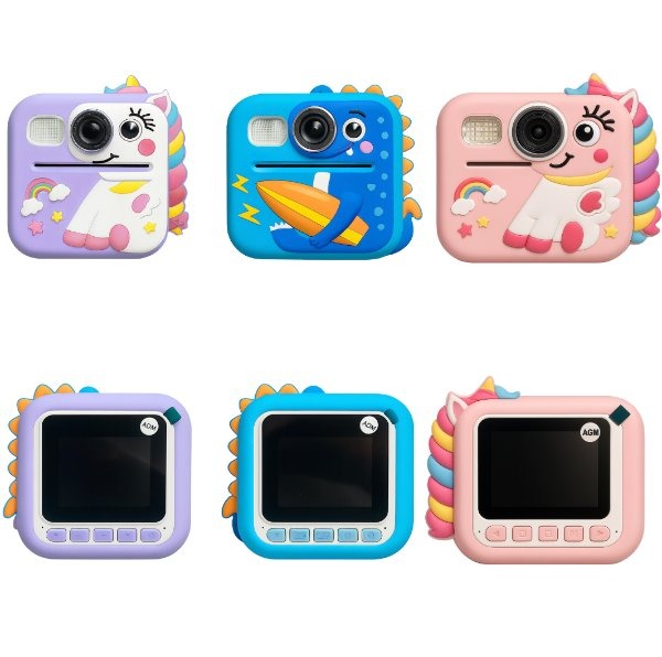 Cámara Fotos Video de Impresion Insstantanea para Niños Con Flash