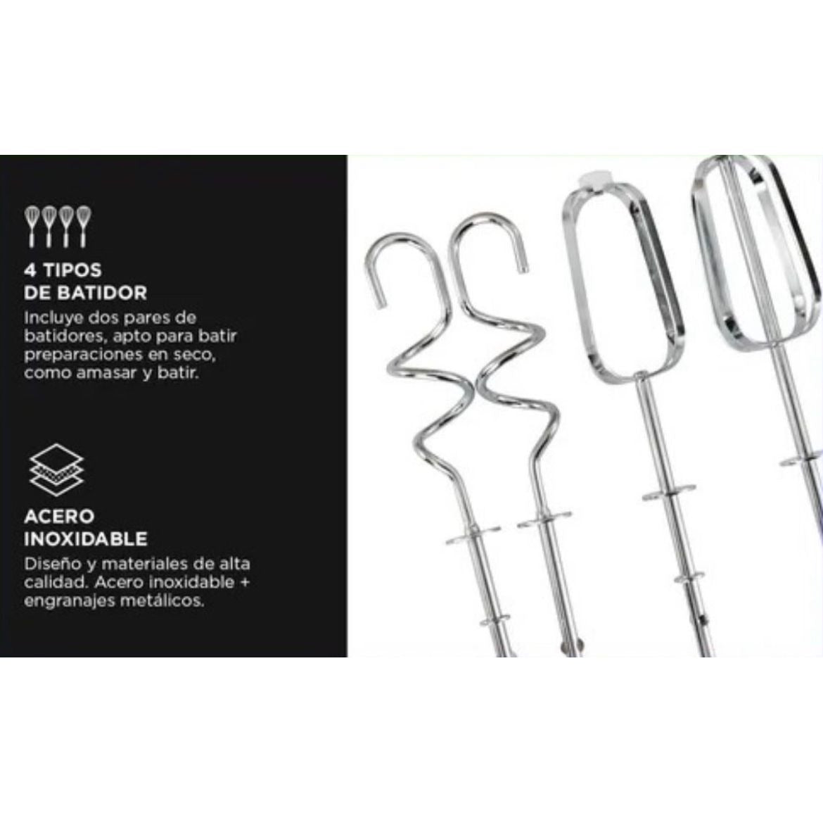 Batidora De Pie Gadnic Batidor Intercambiables 6 Velocidades