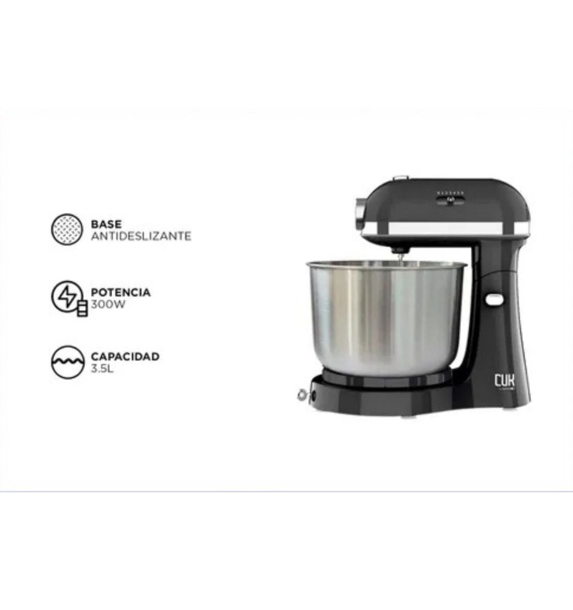 Batidora De Pie Gadnic Batidor Intercambiables 6 Velocidades