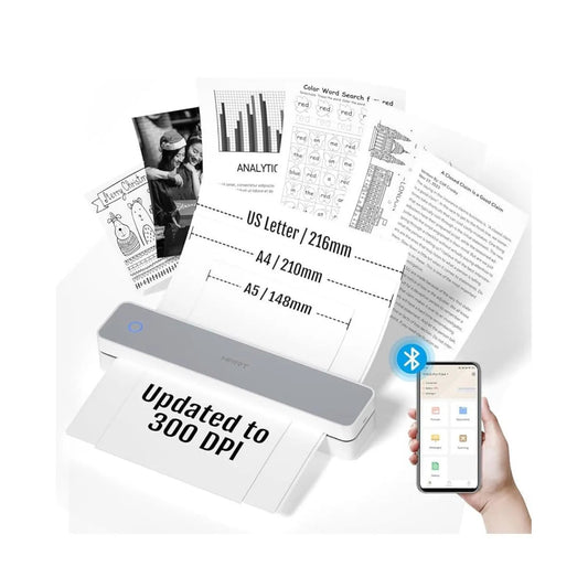 Impresora Térmica Portátil Recargable A4 Inalámbrica