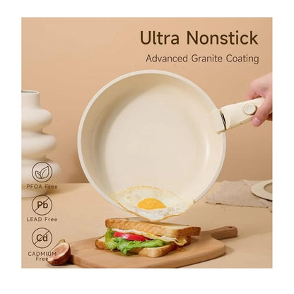 Set Ollas Donor 5 Piezas Cerámica Granito Marmol Antiadherente